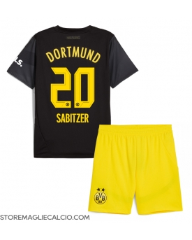 Borussia Dortmund Marcel Sabitzer #20 Maglia Gara Trasferta Repliche 2024-25 Bambino Maniche Corte Borussia Dortmund Marcel Sabitzer #20 Maglia Gara Trasferta Repliche 2024-25 Bambino Maniche Corte